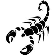蝎子纹身 PNG透明背景免抠图元素 素材中国编号:12132