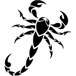 蝎子纹身 PNG透明背景免抠图元素 素材中国编号:12133