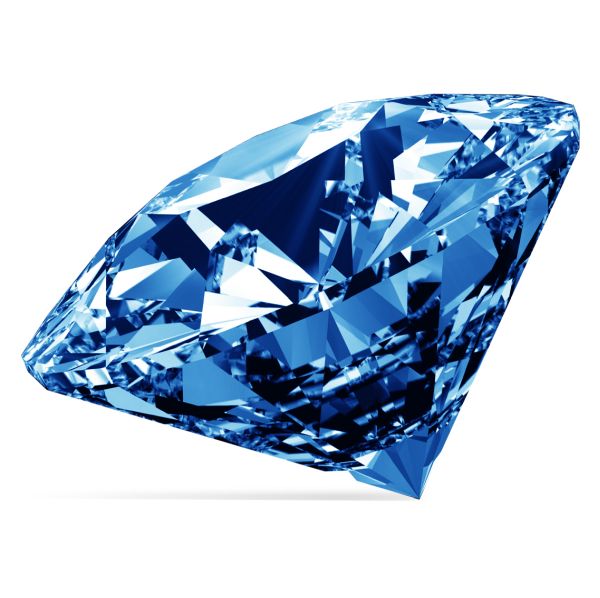 蓝色钻石PNG免抠图透明素材 16设计网编号:6689