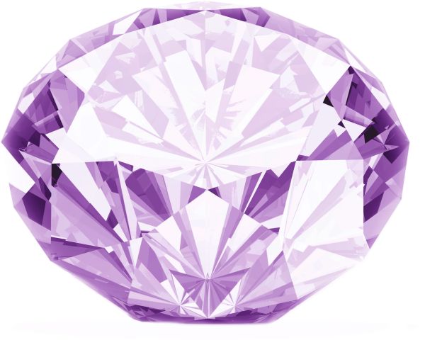 紫色钻石PNG免抠图透明素材 普贤居素材编号:6690