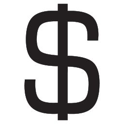 美元符号 PNG免抠图透明素材 16设计网编号:21498