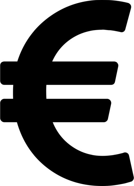 欧元标志 PNG透明背景免抠图元素 16图库网编号:21547