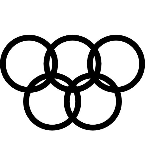 奥运五环 PNG透明背景免抠图元素 16图库网编号:27037