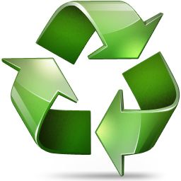 回收绿色图标 PNG透明背景免抠图元素 素材中国编号:21695