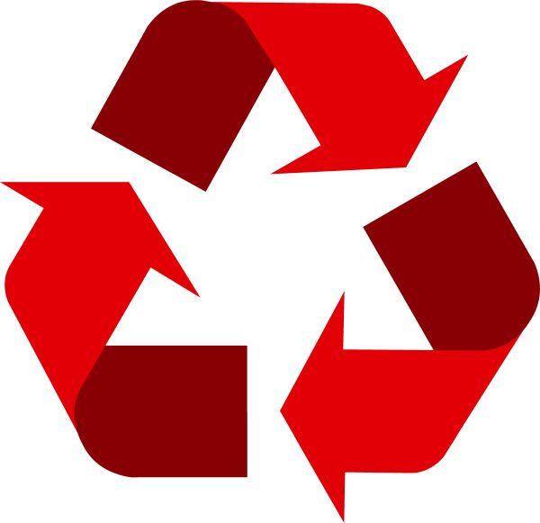 回收红色PNG透明背景免抠图元素 16图库网编号:21707