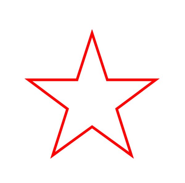 红星PNG透明背景免抠图元素 16图库网编号:26299