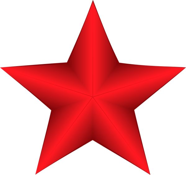 红星PNG透明背景免抠图元素 素材中国编号:26287
