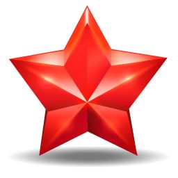 红星PNG透明背景免抠图元素 素材中国编号:26328