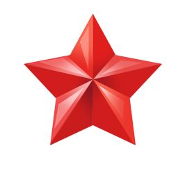 红星PNG透明背景免抠图元素 素材中国编号:26329