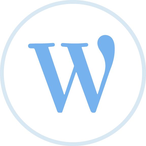 WordPress logo PNG透明元素免抠图素材 16素材网编号:73522