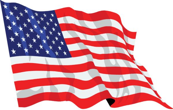 美国国旗 PNG透明背景免抠图元素 16图库网编号:14580