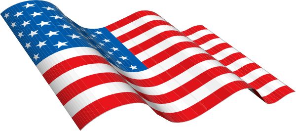 美国国旗 PNG透明元素免抠图素材 16素材网编号:14599