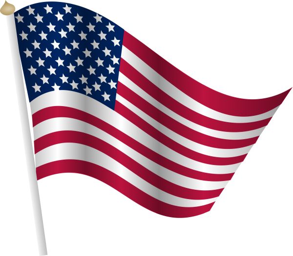 美国国旗 PNG透明背景免抠图元素 16图库网编号:14600