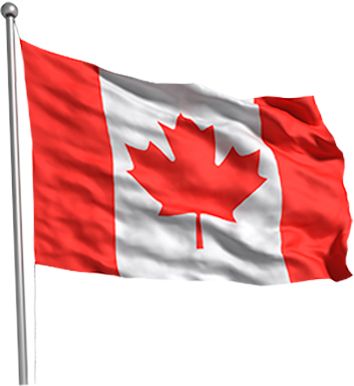 加拿大国旗 PNG透明背景免抠图元素 素材中国编号:14603