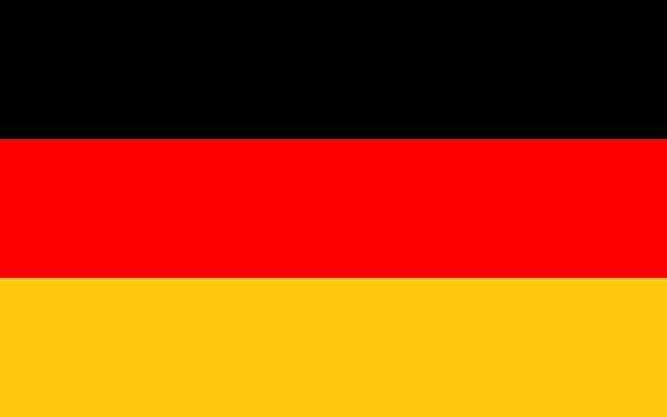 德国国旗 PNG透明背景免抠图元素 16图库网编号:14615