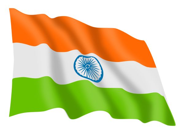 印度国旗 PNG透明背景免抠图元素 素材中国编号:14633