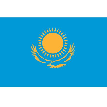 哈萨克斯坦国旗 PNG透明背景免抠图元素 16图库网编号:14643