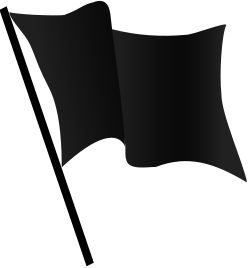 黑旗PNG透明元素免抠图素材 16素材网编号:14696