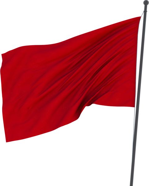 红旗PNG透明背景免抠图元素 素材中国编号:14697