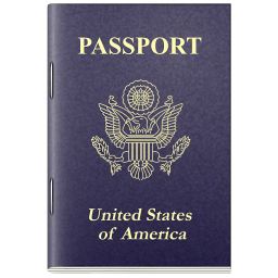 美国护照 PNG免抠图透明素材 16设计网编号:18195