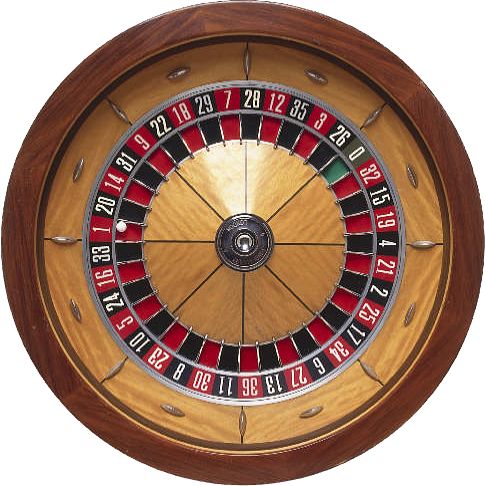 赌场轮盘赌 PNG透明背景免抠图元素 素材中国编号:48319