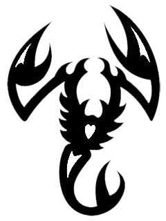 纹身蝎子PNG透明背景免抠图元素 16图库网编号:5464