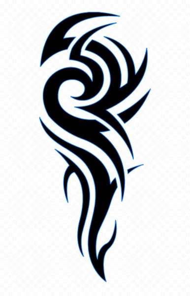 黑色纹身 PNG免抠图透明素材 16设计网编号:99653