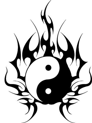 黑色纹身 PNG透明背景免抠图元素 素材中国编号:99749