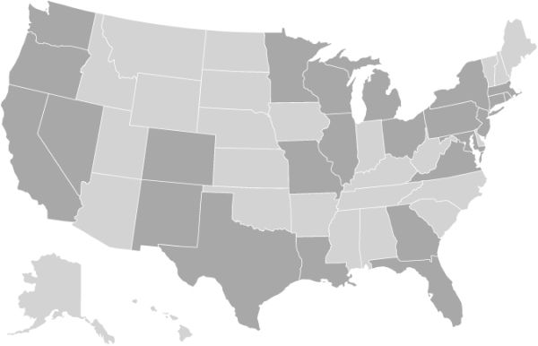 美国地图PNG免抠图透明素材 素材天下编号:46493