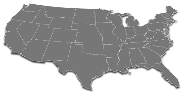 美国地图PNG透明背景免抠图元素 素材中国编号:46503