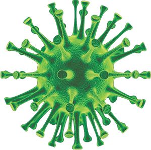 病毒PNG透明元素免抠图素材 16素材网编号:43331