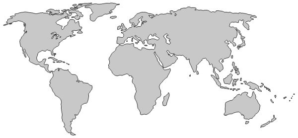 世界地图PNG免抠图透明素材 16设计网编号:34486