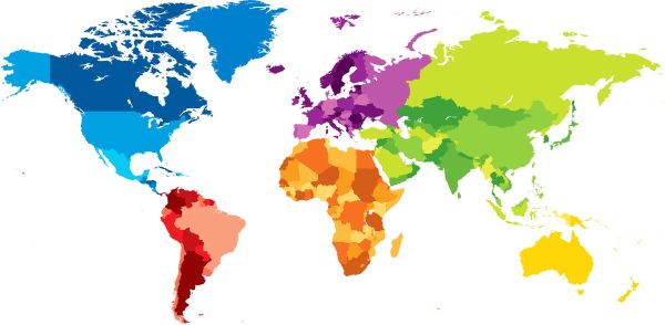 世界地图PNG透明背景免抠图元素 16图库网编号:34474