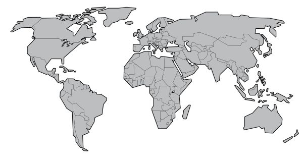 世界地图PNG透明背景免抠图元素 16图库网编号:34503