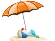 沙滩伞 PNG免抠图透明素材 16设计网编号:70912
