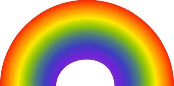 彩虹PNG透明元素免抠图素材 16素材网编号:5582