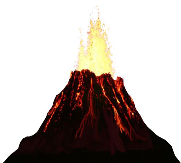 火山 PNG透明背景免抠图元素 16图库网编号:63871