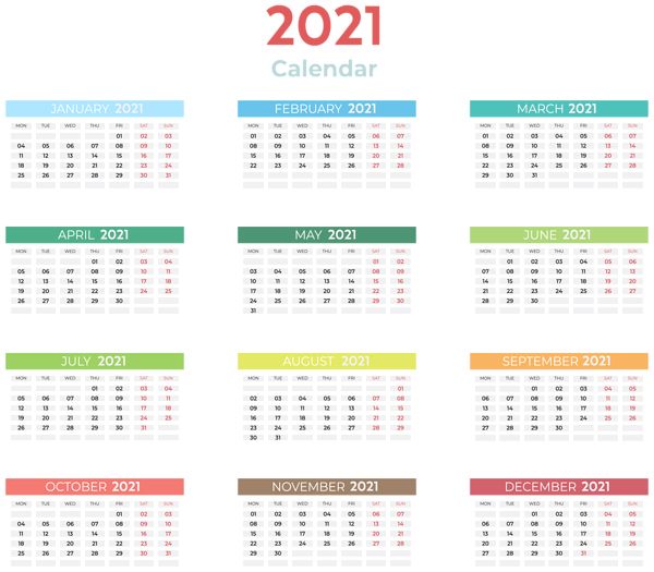 2022年日历PNG透明背景免抠图元素 素材中国编号:104324