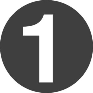 Number 1 PNG免抠图透明素材 16设计网编号:14887