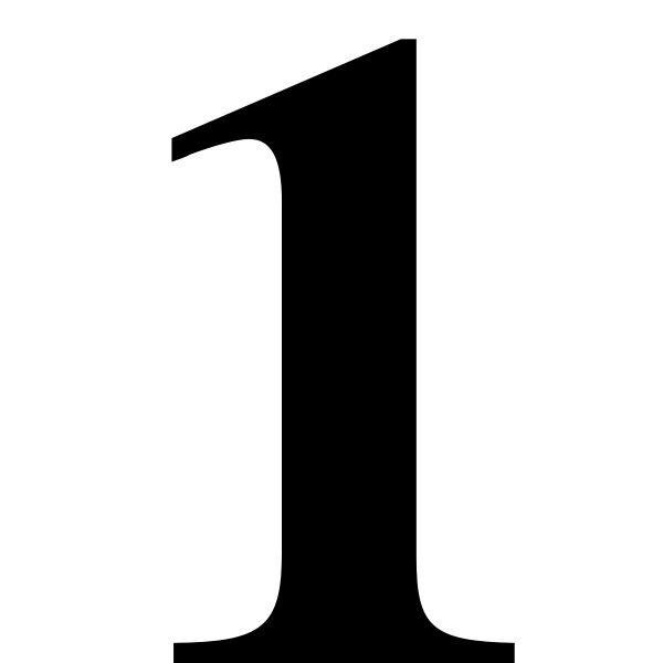 Number 1 PNG免抠图透明素材 16设计网编号:14889