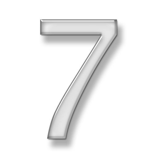 number 7 PNG免抠图透明素材 16设计网编号:18607