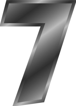 number 7 PNG免抠图透明素材 16设计网编号:18612