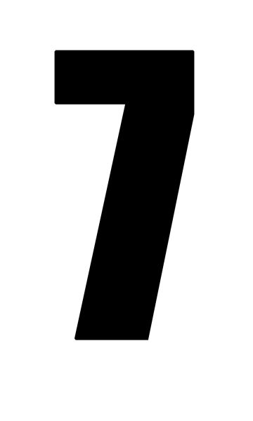 number 7 PNG透明元素免抠图素材 16素材网编号:18619
