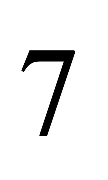 number 7 PNG透明背景免抠图元素 16图库网编号:18620