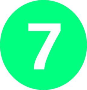number 7 PNG透明背景免抠图元素 16图库网编号:18642
