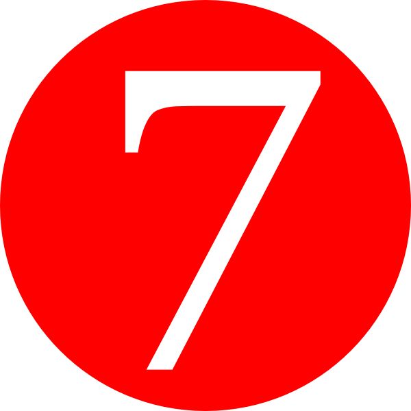 number 7 PNG免抠图透明素材 素材天下编号:18648