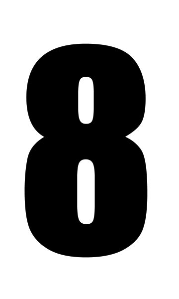 number 8 PNG免抠图透明素材 16设计网编号:18657
