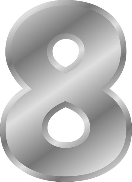 number 8 PNG免抠图透明素材 16设计网编号:18677