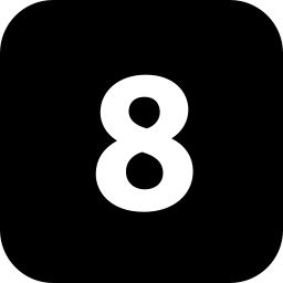 number 8 PNG透明元素免抠图素材 16素材网编号:18681