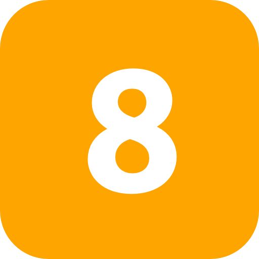 number 8 PNG免抠图透明素材 16设计网编号:18691